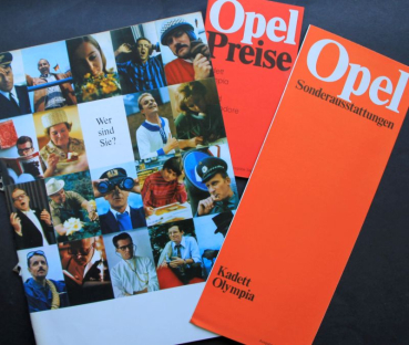 Opel Modelprogram 1969 Carbrochure (8226)